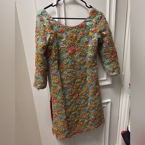 3 Piece Desi Heavy Work Gota Outfit